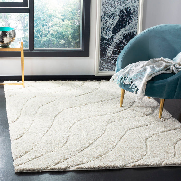 Ashal Abstract Cream Area Rug Wade Logan® Rug Size: Rectangle 5'3" x 7'6"