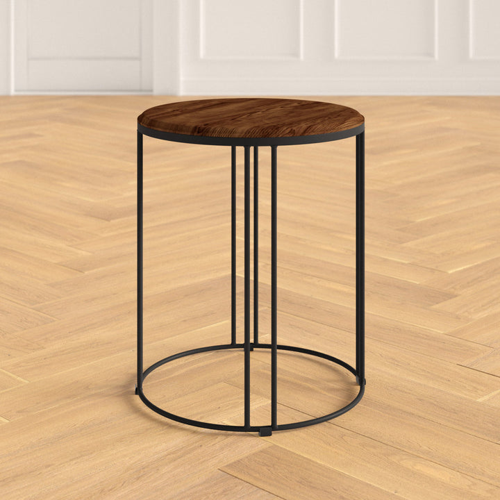 Abraxas Solid Wood Frame End Table Sand & Stable™