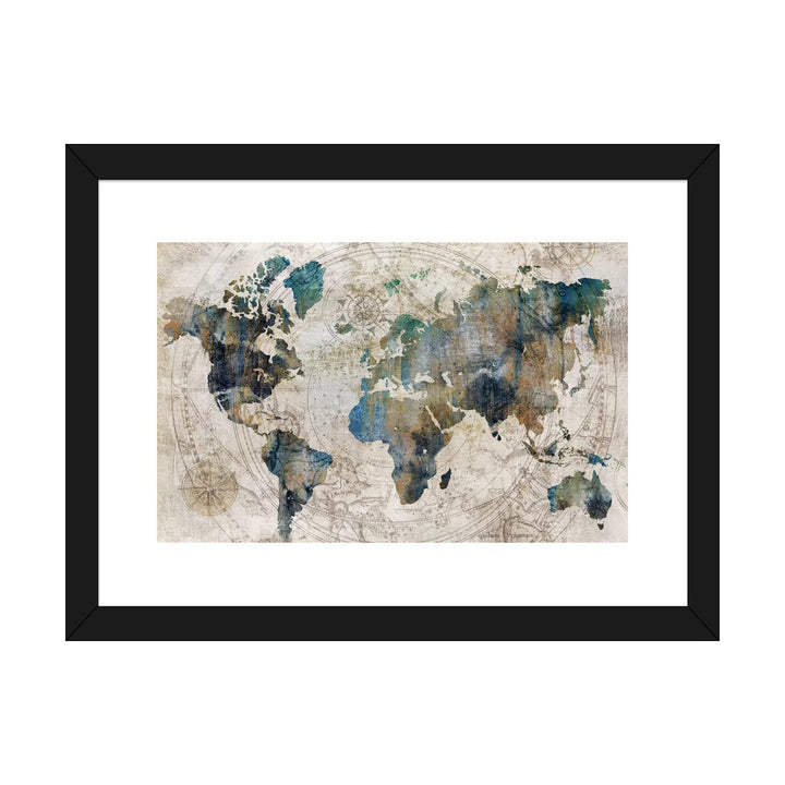 Celestial Map by Isabelle Z - Painting Print The Twillery Co.® Size: 24" H x 32" W x 1" D Format: Black Framed Paper