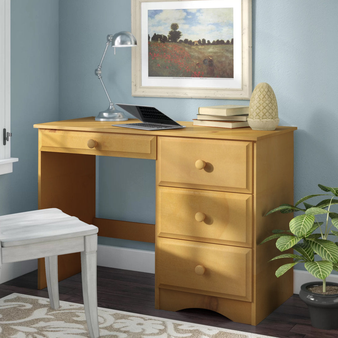 Kellie Writing Desk Three Posts™ Baby & Kids Finish: Natural