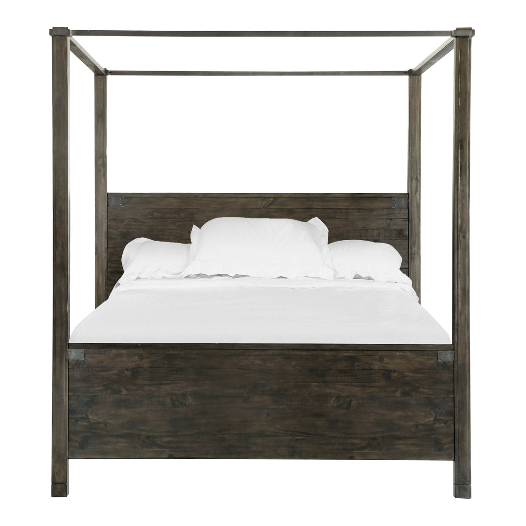 Breezewood Canopy Bed Birch Lane™ Size: Queen