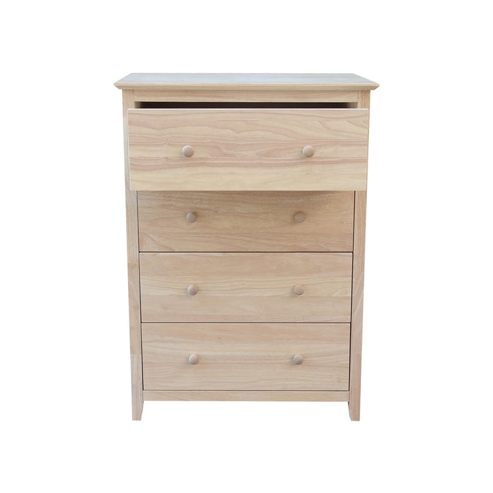 Dufrene Solid Wood 4 Drawer Dresser Highland Dunes Color: Unfinished