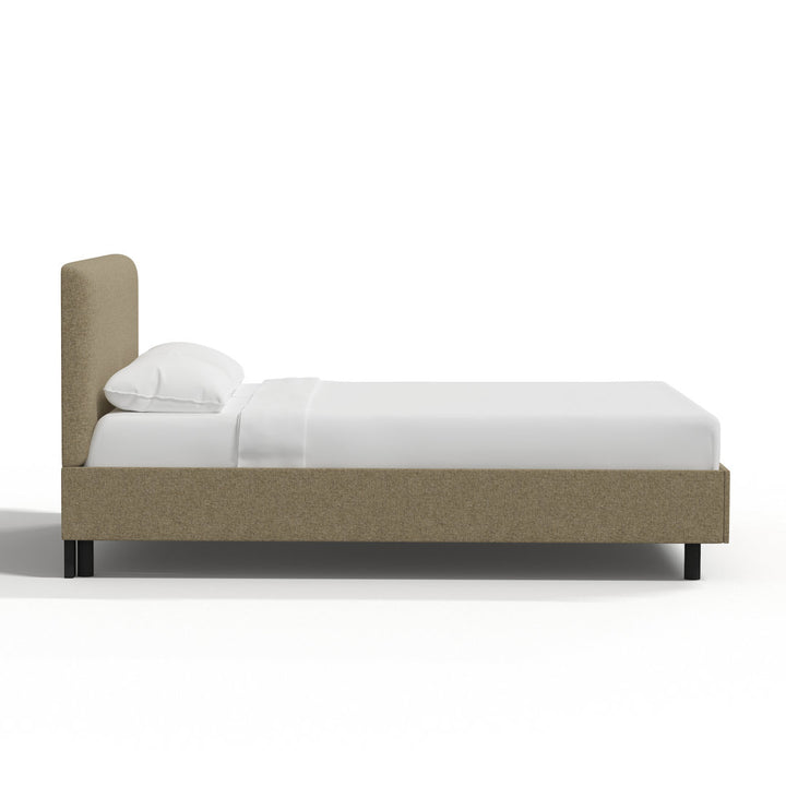 Pyburn Upholstered Low Profile Platform Bed Mercury Row® Color: Zuma Linen Size: Twin