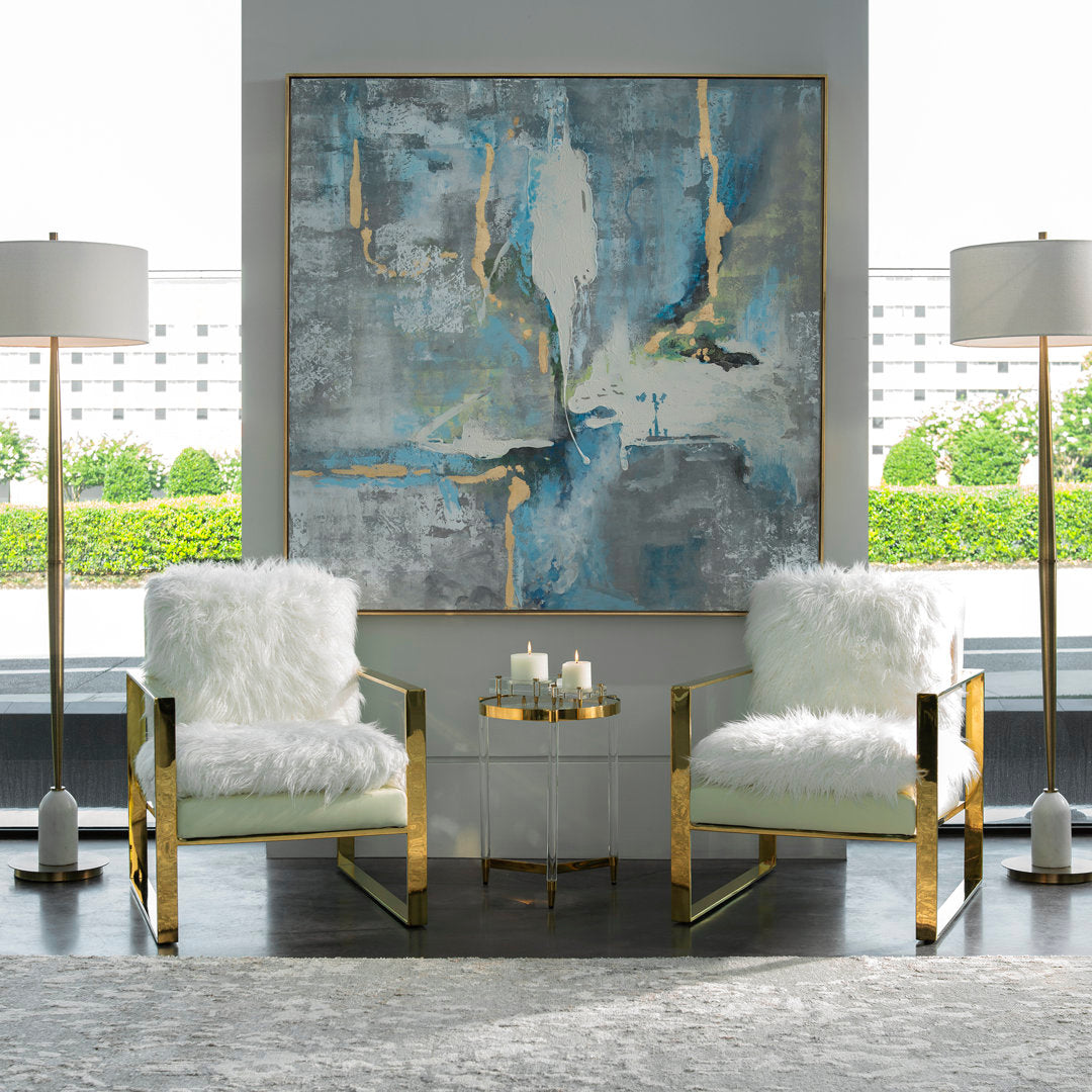 Mediterranean' Framed Print on Canvas Everly Quinn