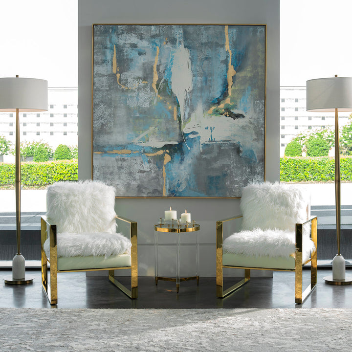 Mediterranean' Framed Print on Canvas Everly Quinn