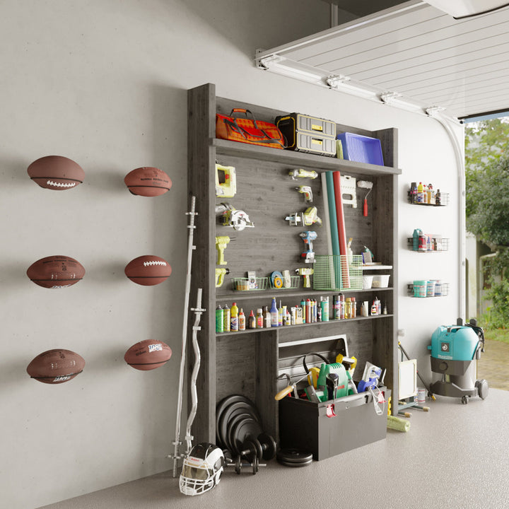 Ixelles Football Wall Mounted Sports Rack (Set of 2) Rebrilliant