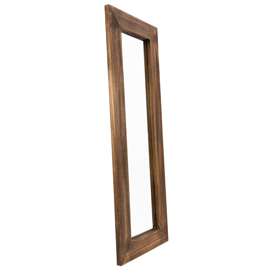 Larimar Wood Framed Leaning Full Length Mirror in Nutural Color Millwood Pines