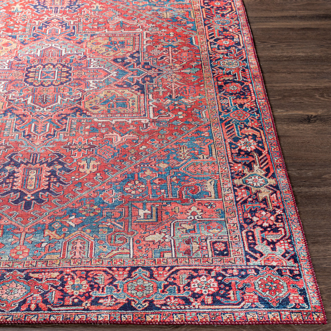 Fleckenstein Oriental Burgandy Area Rug Langley Street® Rug Size: Rectangle 9' x 12'