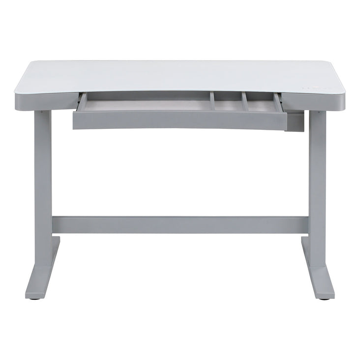 Babin Height Adjustable Standing Desk Upper Square™ Color: Snow