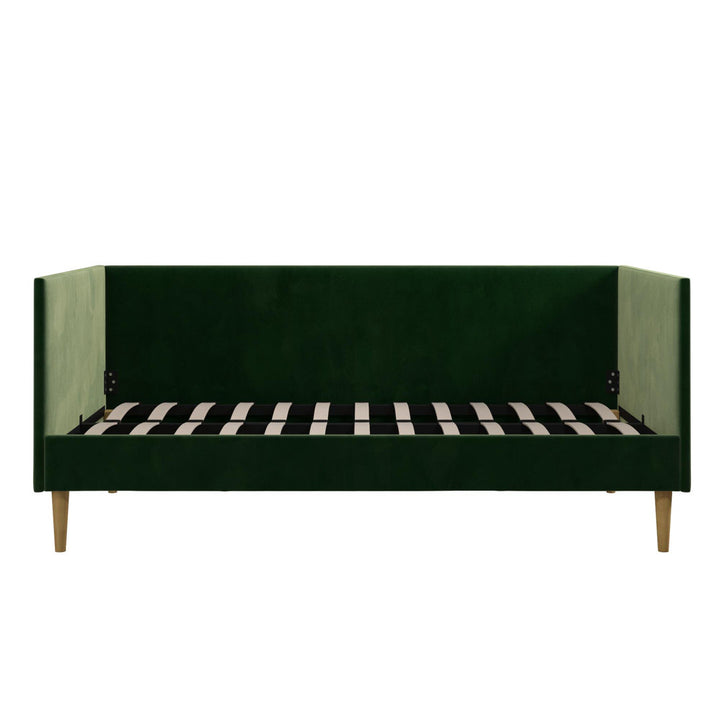 Chadlee Daybed Mercer41 Color: Green Velvet Size: Twin