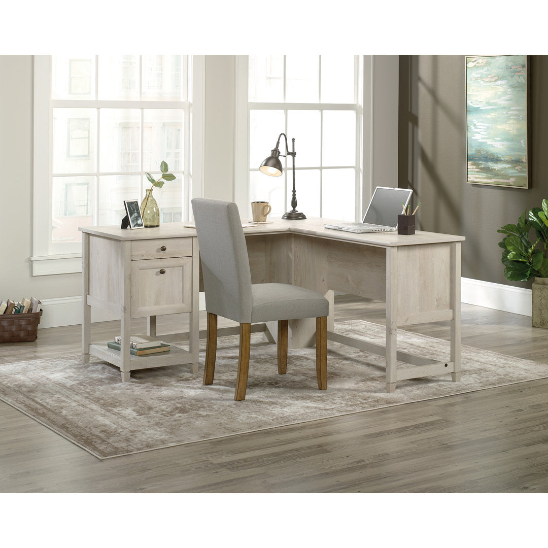 Gunalda L-Shape Executive Desk Red Barrel Studio® Color: Chalked Chestnut
