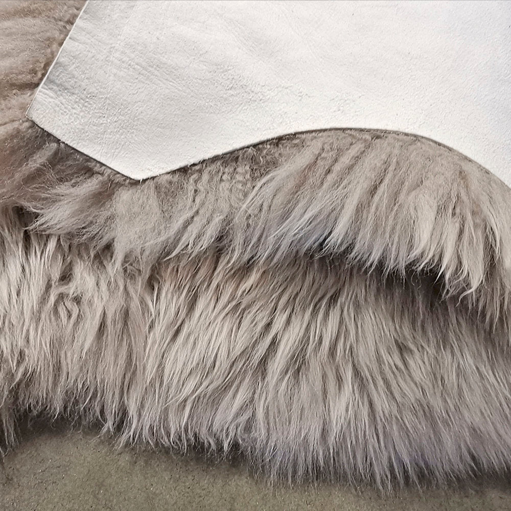 Kowal Sheepskin Area Rug in Chateau Gray Joss & Main Rug Size: Novelty 5'6" x 7'