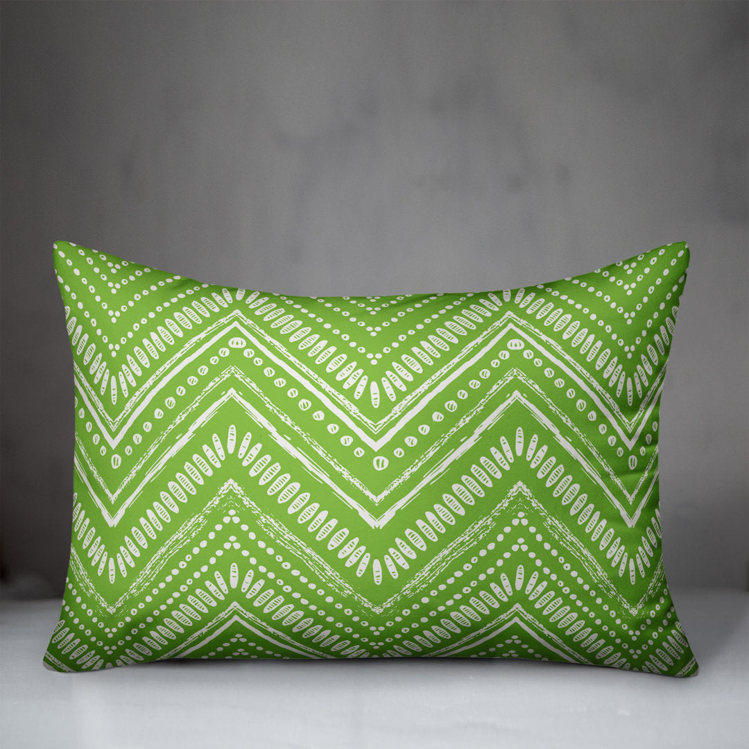 Outdoor Rectangular Pillow Designs Direct Creative Group Color: Green/Cream