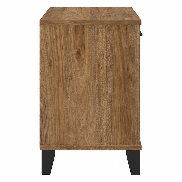 Laia 1 - Drawer Nightstand in Ash Gray Union Rustic Color: Fresh Walnut