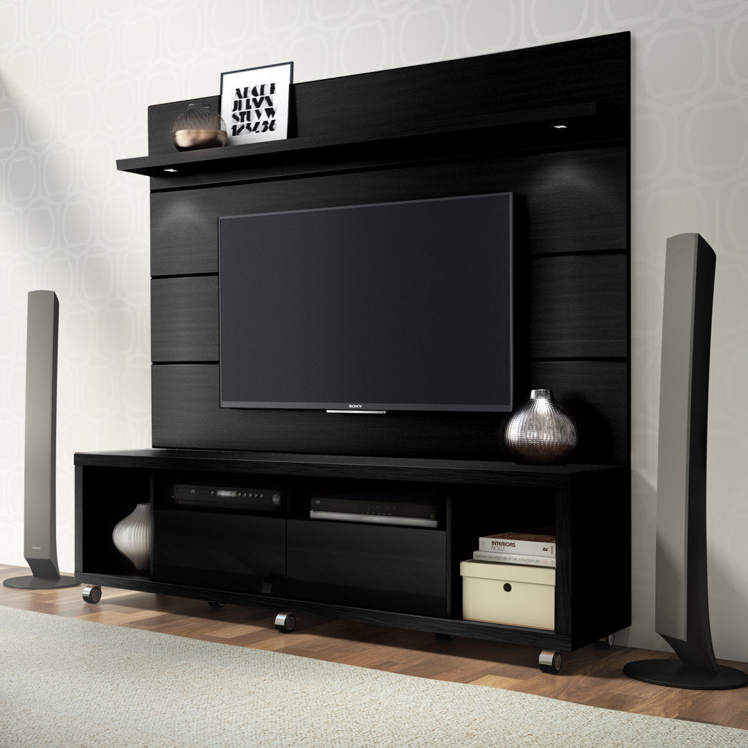 Bassetti TV Stand for TVs up to 60" Brayden Studio® Color: Black Gloss / Black Matte