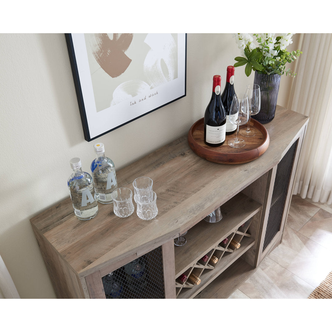 Morgan Bar Cabinet Steelside™ Color: Stone Gray