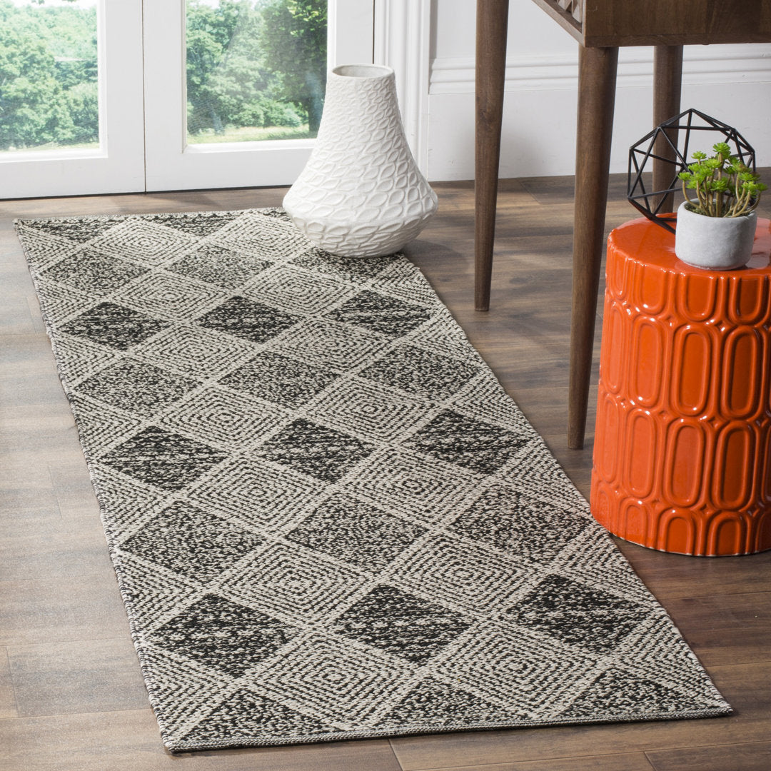 Bester Hand Woven Cotton Geometric Rug Dakota Fields Rug Size: Rectangle 9' x 12'