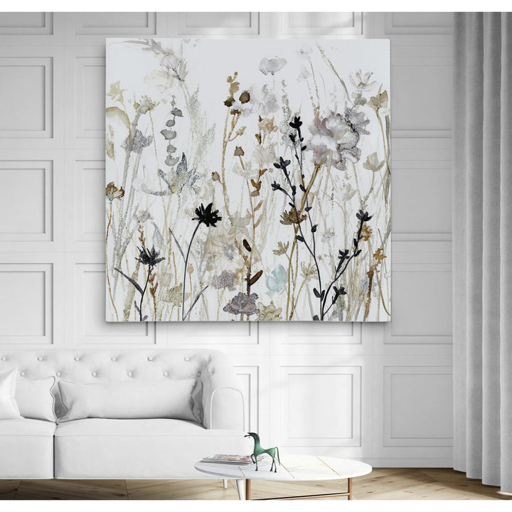 Wildflower Mist II - Painting Print Lark Manor™ Size: 40" H x 40" W x 1.5" D Format: Wrapped Canvas