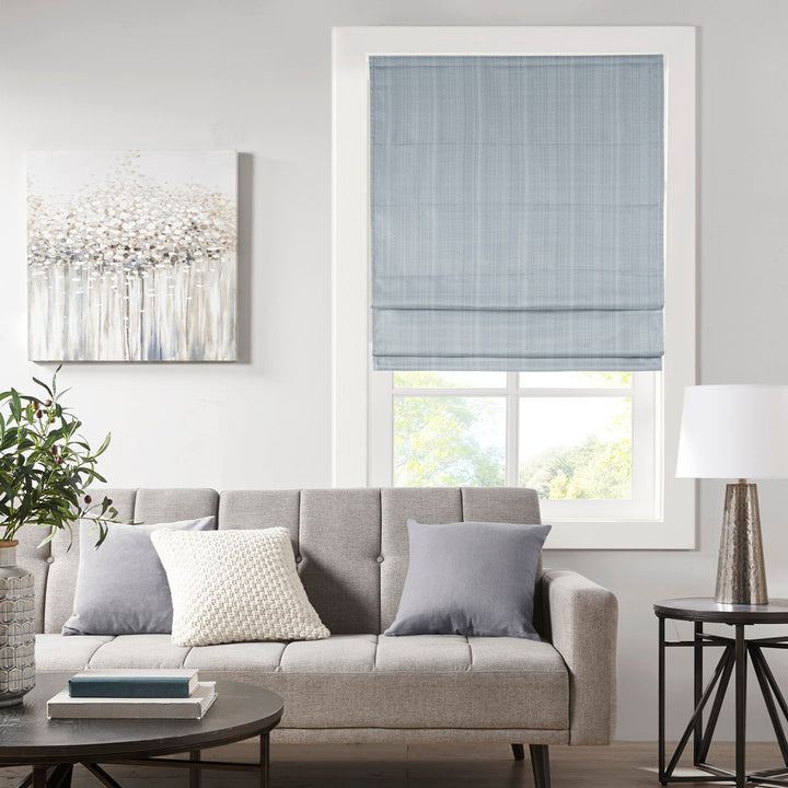 Galen Basketweave Cordless Room Darkening Roman Shade Madison Park Length & Width: 35"W x 64"L