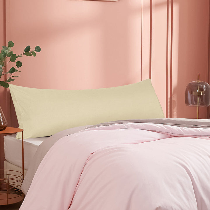 Body Pillow Cover, 1800 Brushed Microfiber Body Pillowcase with Envelope Closure - 20x54 Inches - NTBAY NTBAY Color: Khaki