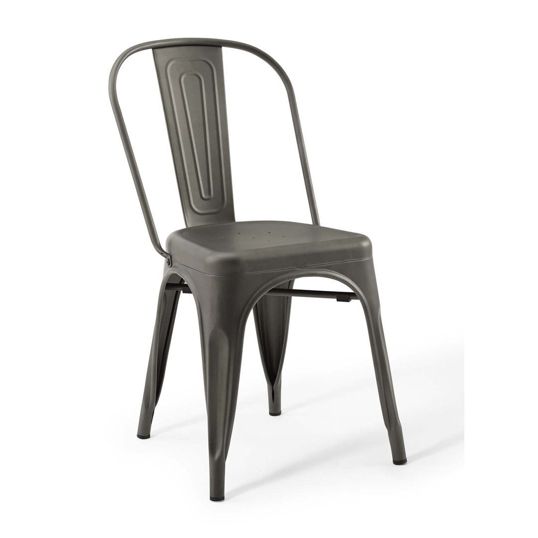 Promenade Bistro Dining Side Chair by Modway (Set of 2) Modway Color: Gunmetal
