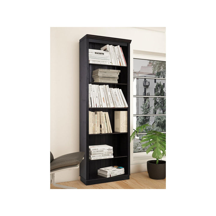 Ainsley 87" H 6 Shelf Bookcase Notio Color: Havana Configuration: Premium