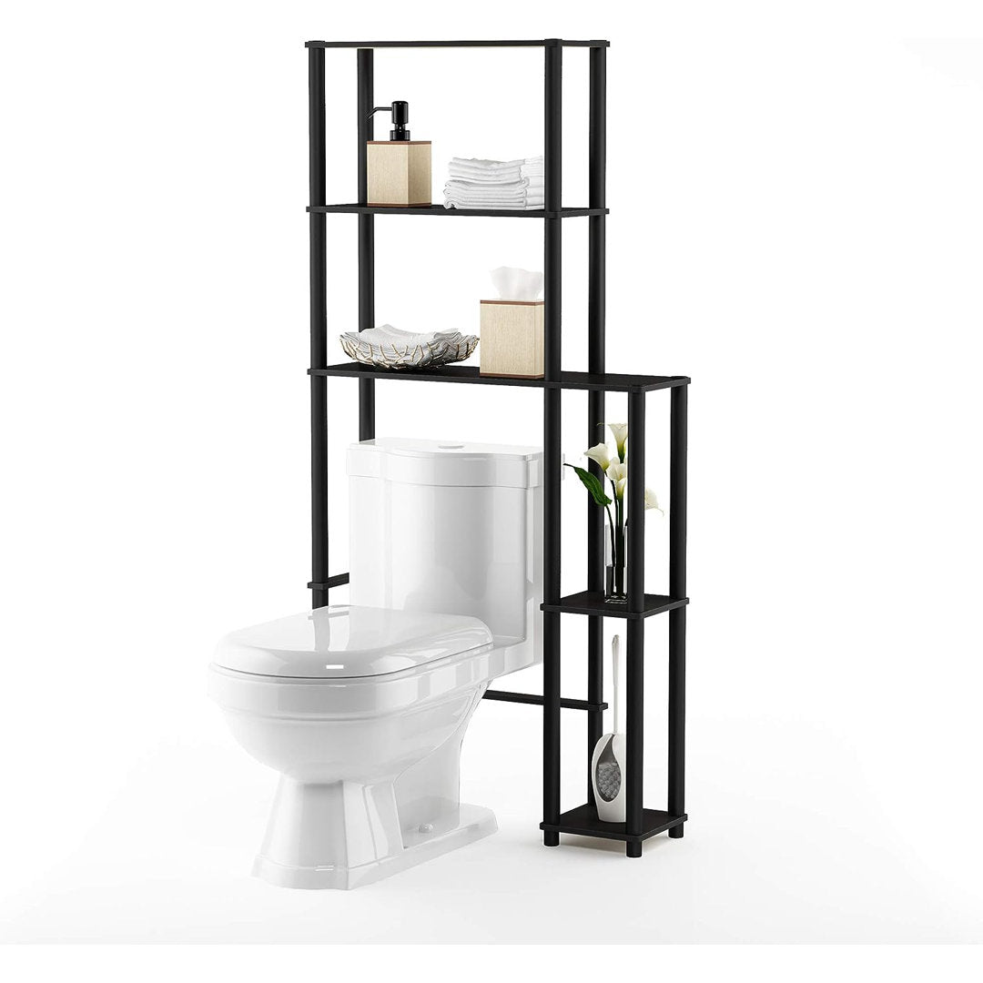 Antonucci 31.1" W x 65.1" H x 9" D Over-The-Toilet Storage Ebern Designs Finish: Espresso/Black