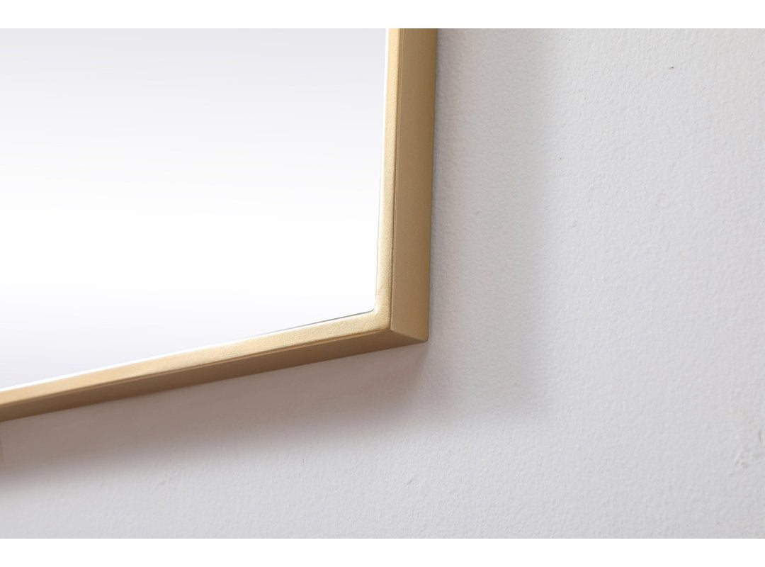 Valparaiso Accent Mirror Wade Logan® Size: 42"  x 42"  Finish: Brass