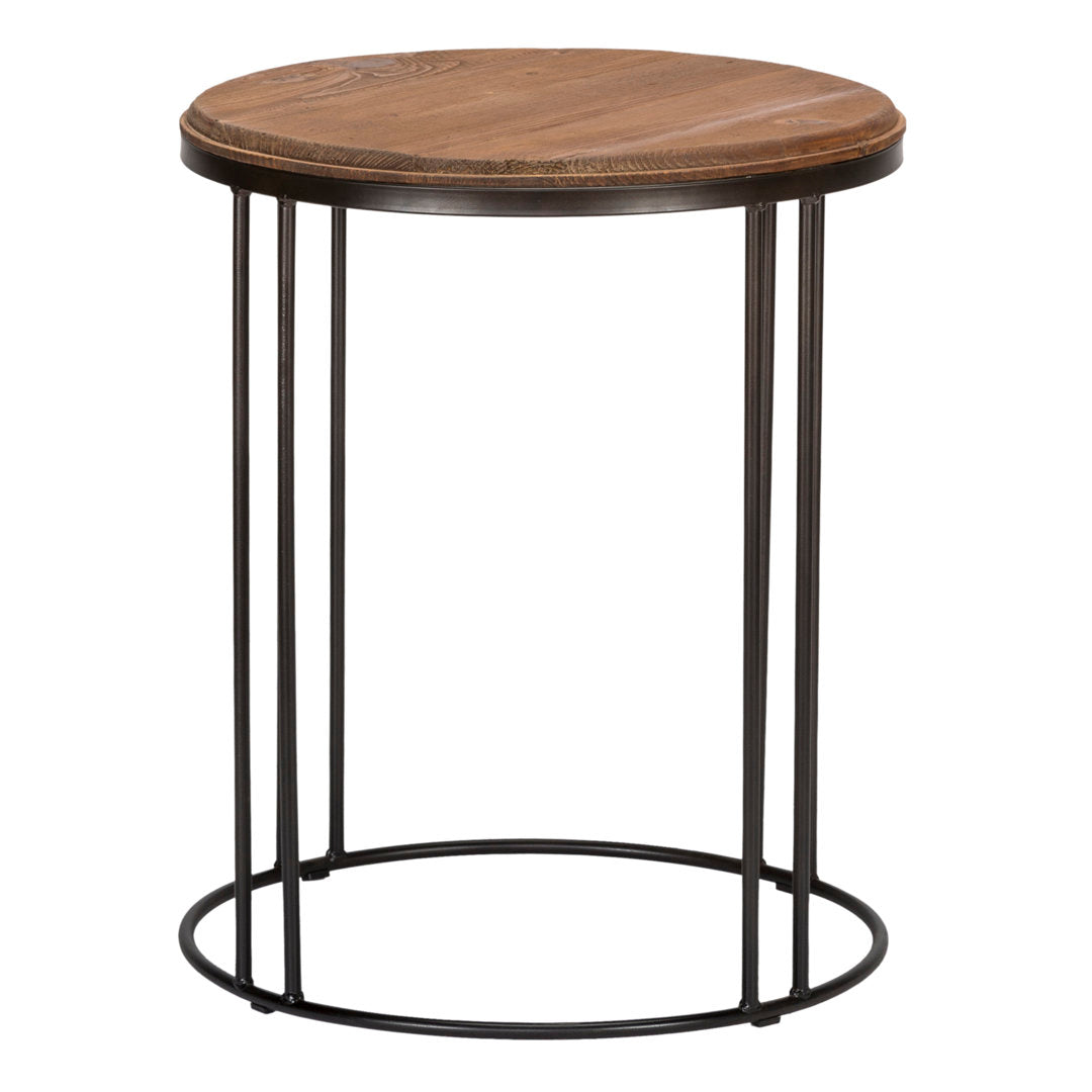 Abraxas Solid Wood Frame End Table Sand & Stable™