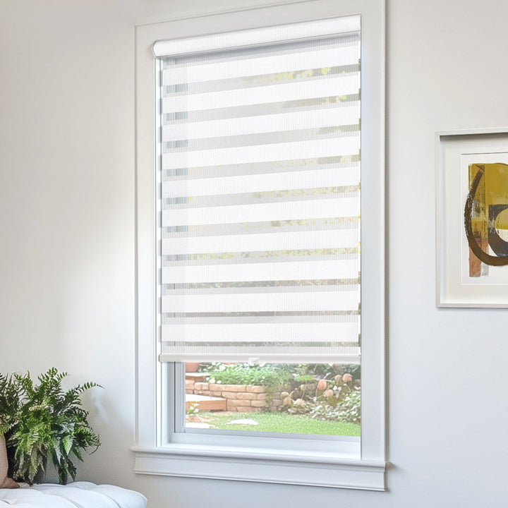 Premium Room Darkening Roller Shade Latitude Run® Length & Width: 44"W x 72"L, Finish: Basic Arctic