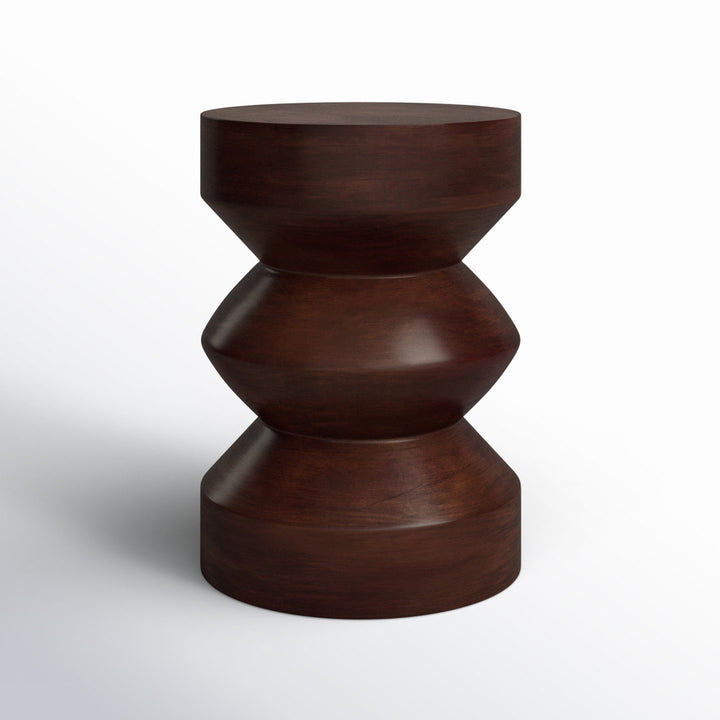 Maberley 18'' Tall Solid Wood Pedestal End Table Birch Lane™