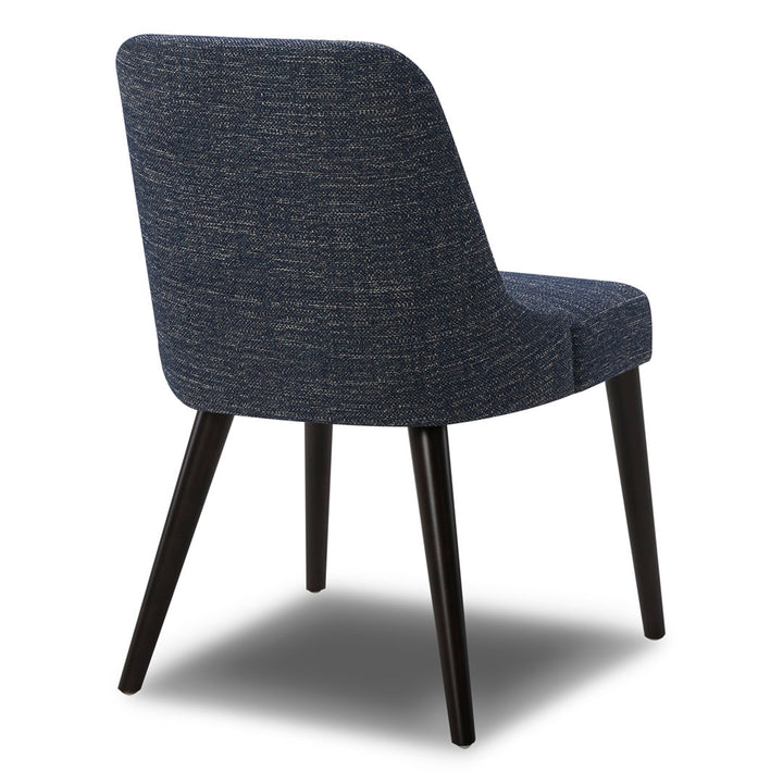 Brently Upholstered Dining Chair (Set of 2) Wade Logan® Upholstery Color: Dark Blue