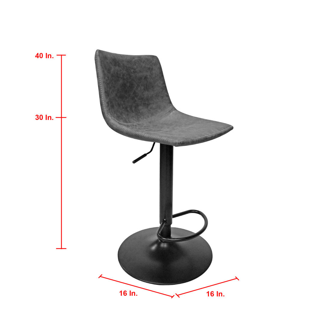 Bressyln Dove Swivel Adjustable Height Bar Stool (Set of 2) Foundry Select