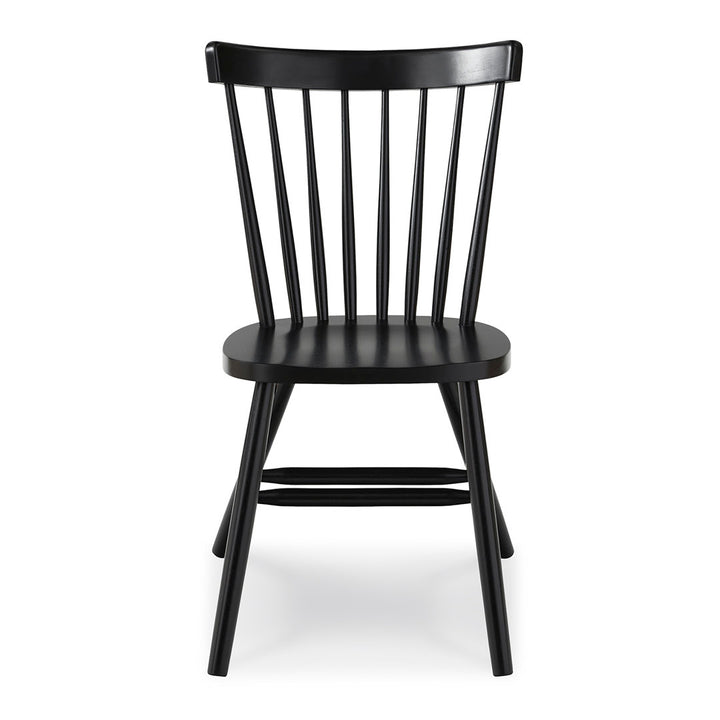Sofia Solid Wood Slat Back Side Chair August Grove® Color: Black