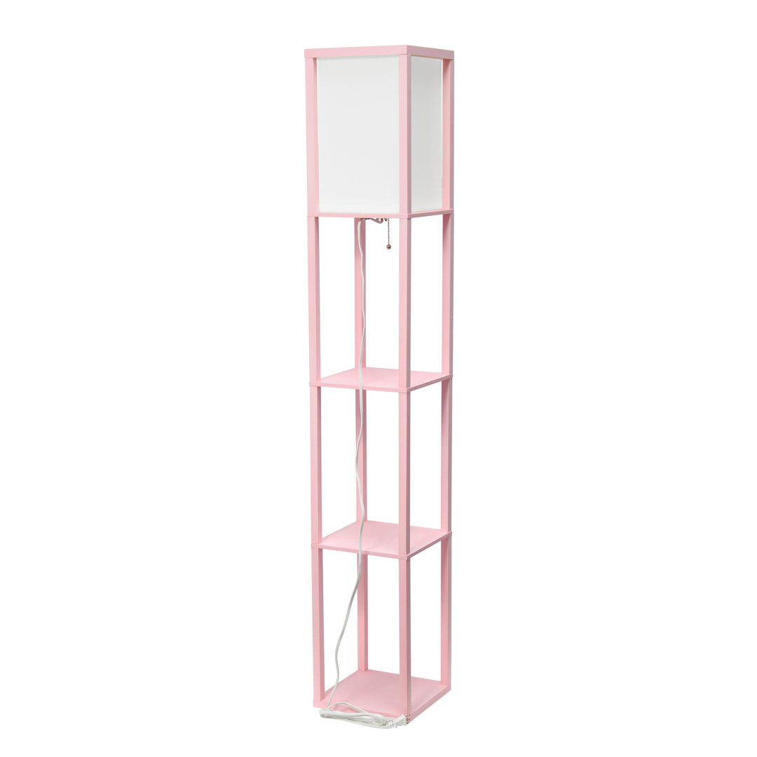 Abeyta 62.75" Column Floor Lamp Mercury Row® Teen Base Finish: Light Pink, Bulb Included: No