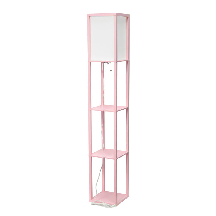 Abeyta 62.75" Column Floor Lamp Mercury Row® Teen Base Finish: Light Pink, Bulb Included: No