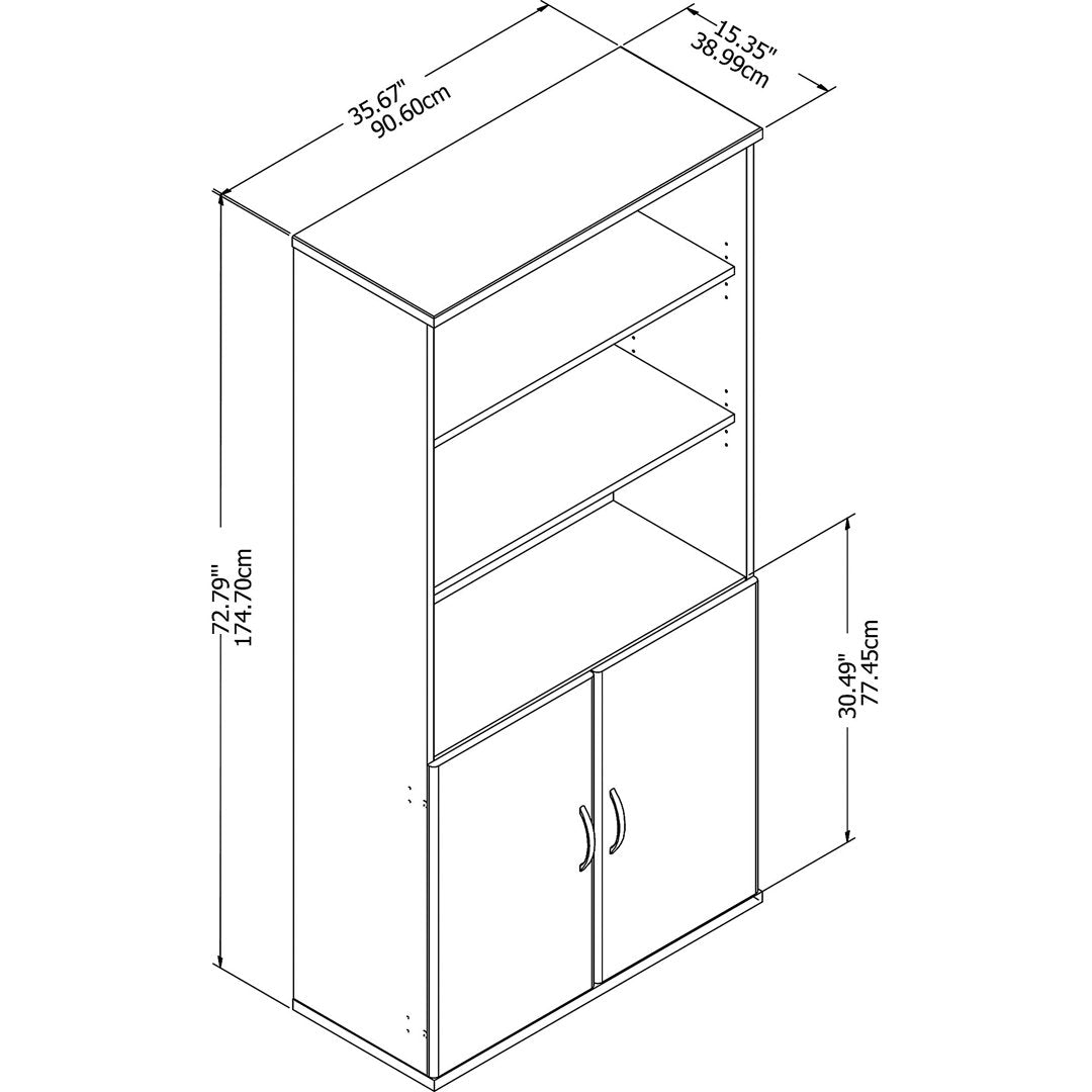 Easy Office Standard Bookcase Bush Business Furniture