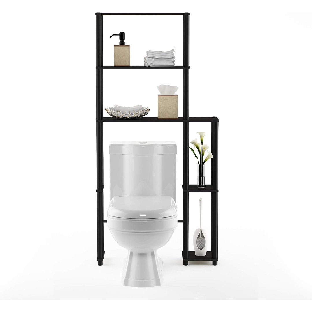 Antonucci 31.1" W x 65.1" H x 9" D Over-The-Toilet Storage Ebern Designs Finish: Espresso/Black
