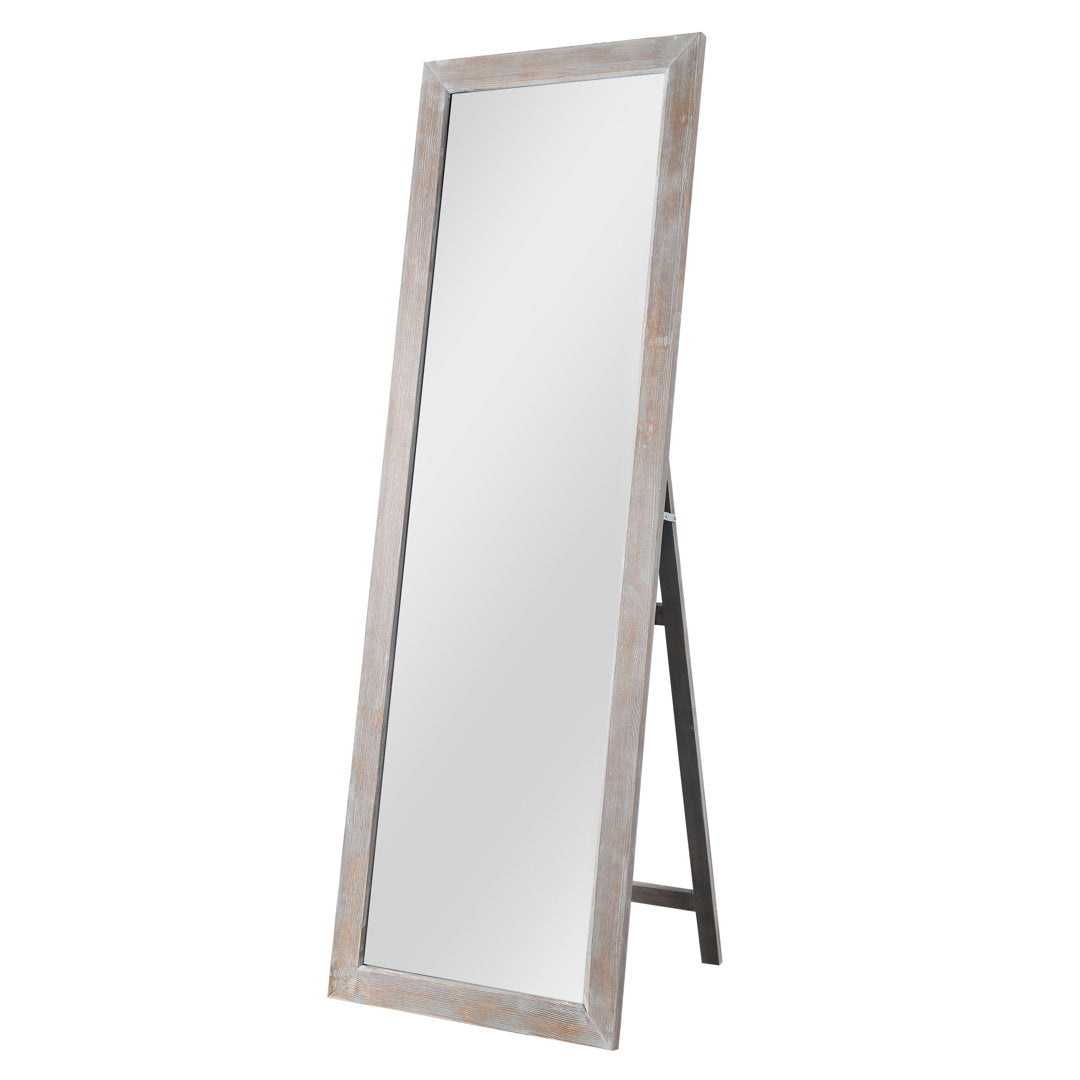 Eldorado Modern & Contemporary Full Length Mirror Three Posts™ Finish: Nature Wood