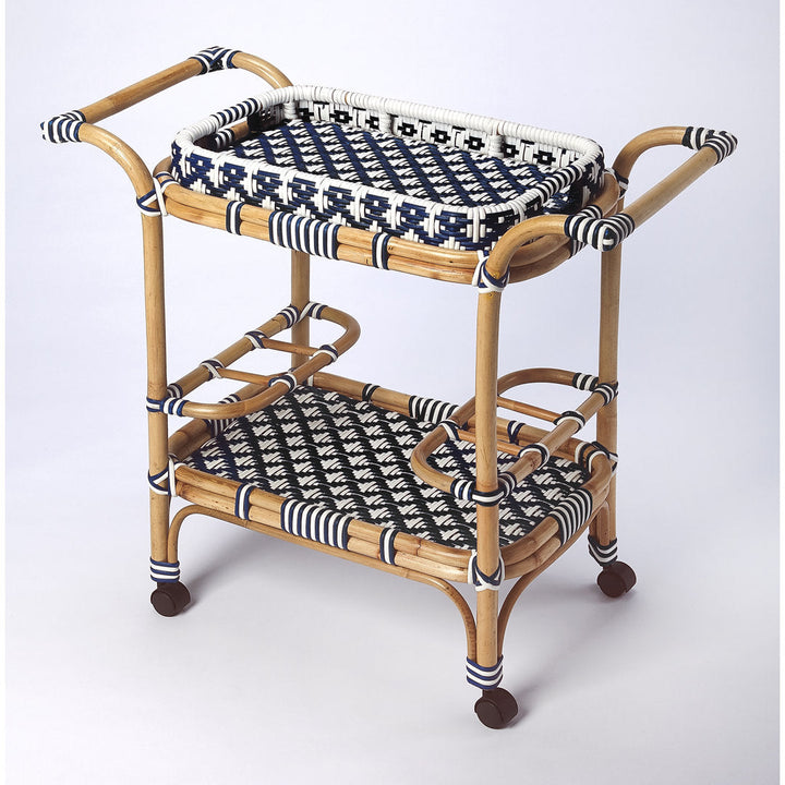 Domenica Bar Cart Joss & Main Top Color: Blue/white