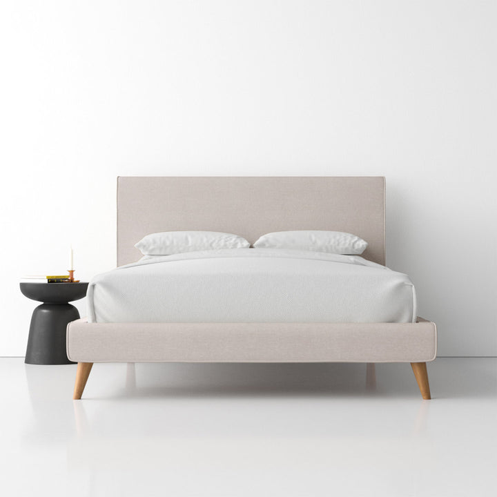 Williams Upholstered Bed AllModern Color: Light Gray Size: Queen