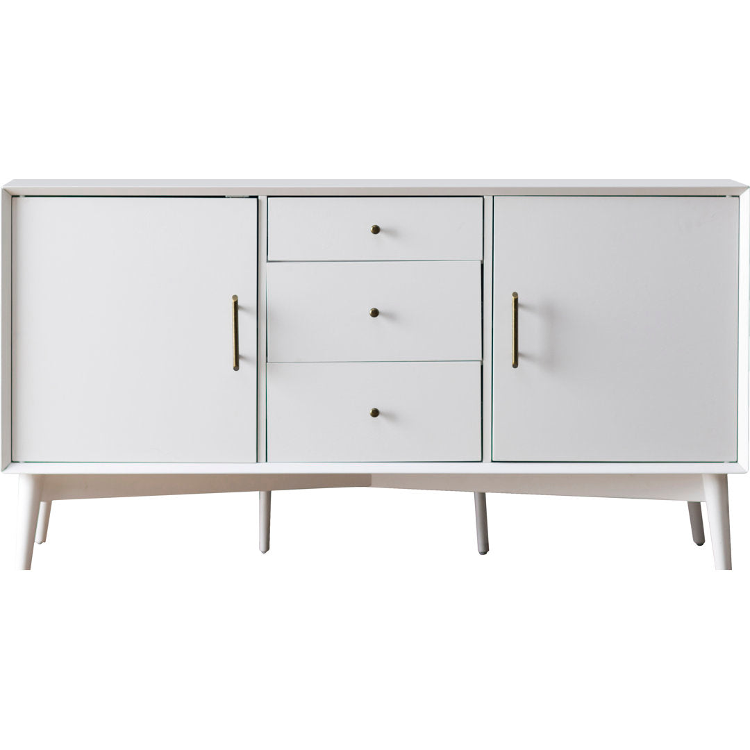 Landon 57" Wide 3 Drawer Buffet Table Crosley Color: White