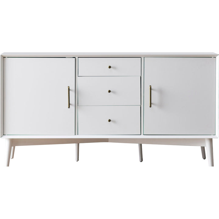 Landon 57" Wide 3 Drawer Buffet Table Crosley Color: White