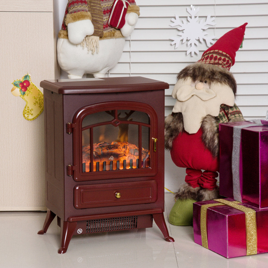 Manor Electric Fireplace Charlton Home® Finish: Red