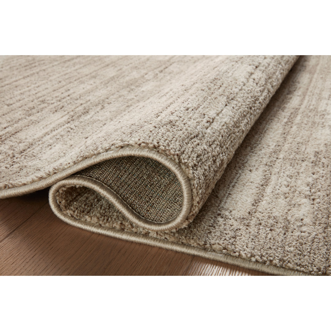 Geometric Machine Woven Polyester Area Rug in Sand Loloi II Rug Size: Rectangle 6'7" x 9'3"