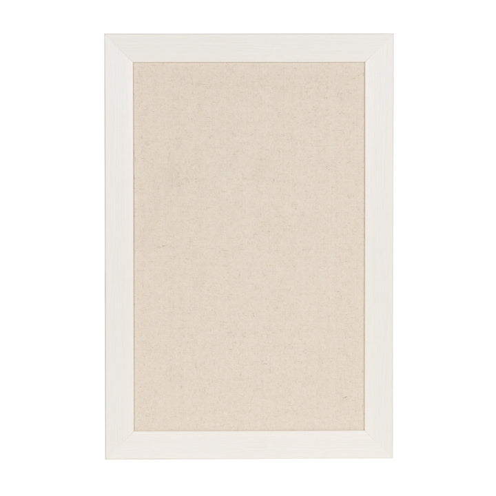 Brucie Framed Wall Mounted Corkboard/Bulletin Board Union Rustic Color: White Size: 27" H x 18" W x 1" D