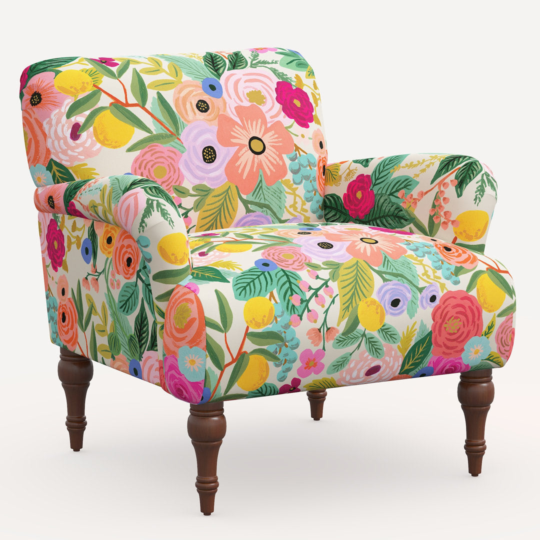 Rifle Paper Co. x Cloth & Company Bristol Armchair Rifle Paper Co. x Cloth & Company Body Fabric: Rpc Garden Party Garden Linen