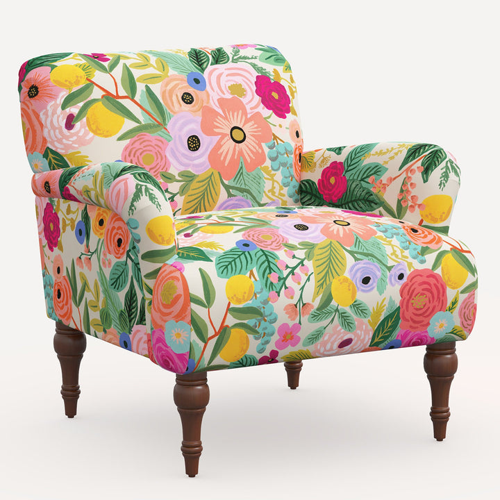 Rifle Paper Co. x Cloth & Company Bristol Armchair Rifle Paper Co. x Cloth & Company Body Fabric: Rpc Garden Party Garden Linen
