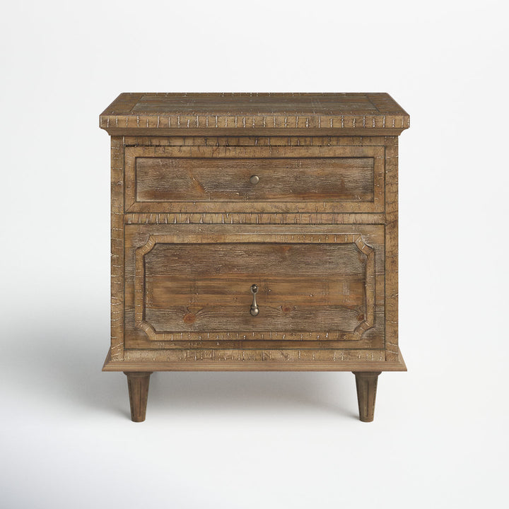 Rahul Rustic Nightstand with USB Birch Lane™