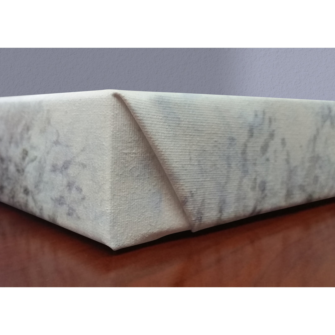 World Map Gray No Words - Graphic Art on Canvas August Grove® Size: 24" H x 36" W x 2" D Format: Wrapped Canvas